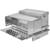 Comederos automáticos para pollos de acero galvanizado de 25 libras con pedal para granja avícola, alimentador de Metal para pollos LM-113
