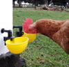 Gran oferta, bebedero para pollos, taza, equipo agrícola, tazón de agua, bebedero amarillo para aves de corral, paloma, pájaro, pollo, codorniz, LM-38