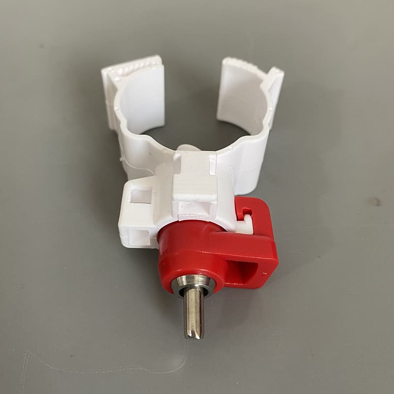 Bebedero para pollos, tetina para granja avícola, bebedero automático para aves y pollos con tarjeta, bebedero con tetina para pollos, LM-42