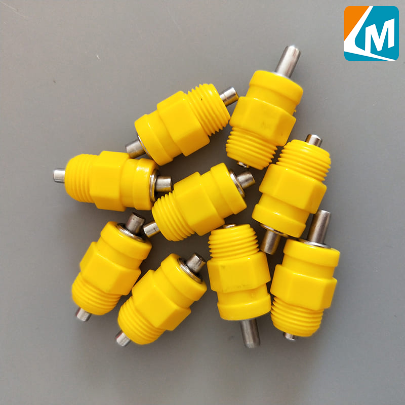 Bebedero automático para aves de corral, bebedero para granja de pollos, bebedero con tetina para pollos de engorde, línea de bebedero LM-17