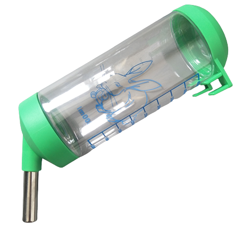 Botella de agua para mascotas, botella para beber agua colgante para conejos, sin goteo, fuente pequeña para mascotas, alimentador de agua automático, sistema de riego para conejos LMR-21
