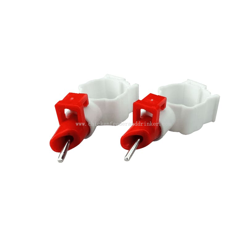 Bebedero automático con tetina para pato para aves de corral, equipo de cría de animales, bebedero con tetina de agua con Clips, bebedero con tetina para pato
