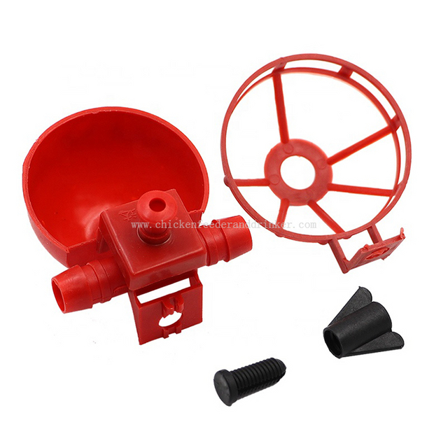Bebedero y bebedero de plástico para aves de corral, bebedero automático de buena calidad, taza para tetina de agua para pollos, LMB-09
