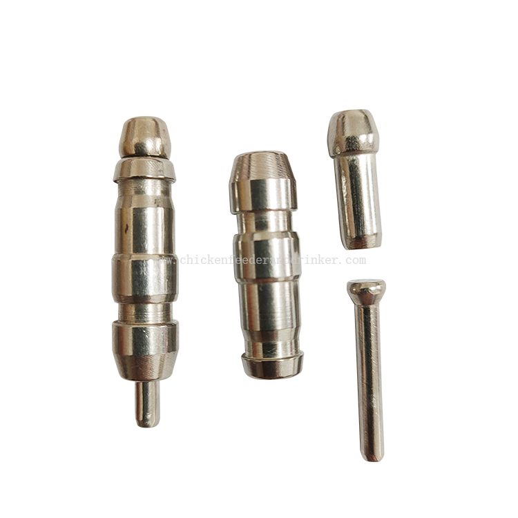 Bebederos para aves de corral, bebedero para pollos de acero inoxidable, bebedero con tetina para conejos, equipos de línea de bebida para aves de corral, LM-05