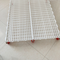 Piso de estiércol con fugas de aves de corral Tablero de estiércol de fugas de pollo de plástico Piso de listones de plástico de pollo de pato y ganso para granja avícola LML-43