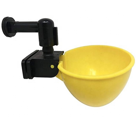 Gran oferta, bebedero para pollos, taza, equipo agrícola, tazón de agua, bebedero amarillo para aves de corral, paloma, pájaro, pollo, codorniz, LM-38