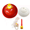 Bebedero para pollos Plasson con bote de agua blanca, bebedero de agua de campana automático para pollos de engorde, equipo de avicultura LM-68