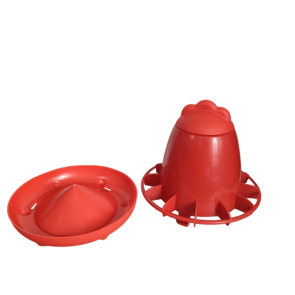 Comederos para pollos colgantes de 1,5 kg con patas, cubo de alimentación de plástico para aves de corral con soporte, dispositivos de alimentación automática para gallinero, LM-79