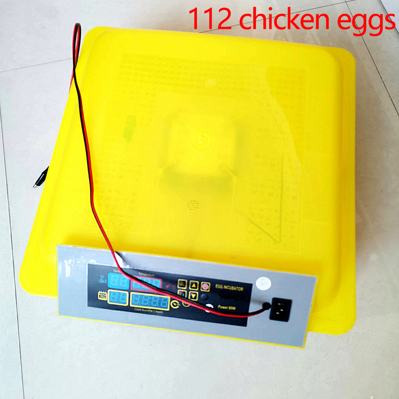 Mini incubadoras de huevos de gallina completamente automáticas, máquina para incubar huevos para 112 incubadoras de huevos domésticas