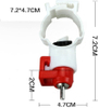 Bebedero para pollos, tetina para granja avícola, bebedero automático para aves y pollos con tarjeta, bebedero con tetina para pollos, LM-42