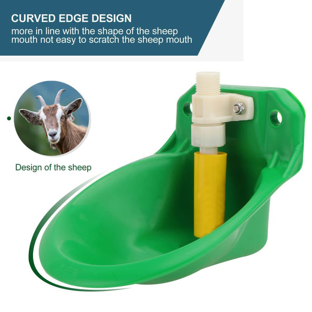  Bebedero automático para ovejas, bebedero de plástico para caballos, herramienta de alimentación de agua para animales de granja y vacas
