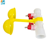 Bebedero de tetina para pollo con taza de goteo doble, taza de goteo de agua colgante para gallinas de capa de pollo, LM-57
