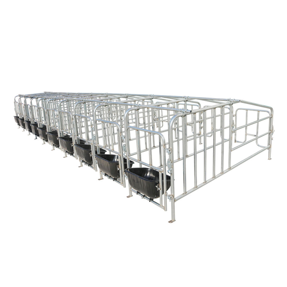  2 unidades de jaulas de parto para cerdas o cama de corral de parto para cerdas individuales, caja de gestación para cerdos, jaula para cerdos, equipo de granja porcina