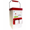 Alimentador de aves de corral de alta calidad, barril de plástico, cubo, dispositivos de alimentación y bebida automáticos para granja, bricolaje, LM-101-105