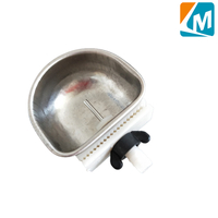  Bebedero para conejos, dispensador de acero inoxidable, alimentador de agua para conejos con cuenco, taza automática para beber para conejos, LMR-13