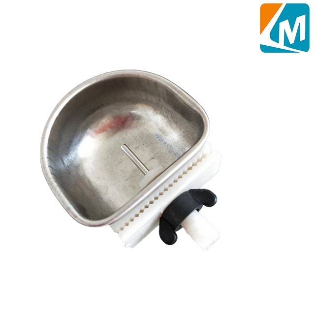 Dispensador de agua para conejos de acero inoxidable, alimentador de agua para conejos con cuenco, bebedero automático para conejos, LMR-12
