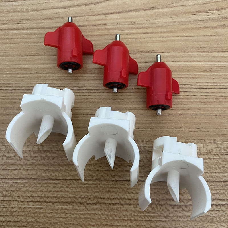 Equipo avícola, bebederos automáticos con tetina para pollo, bebederos para pollos de granja avícola con silla de montar para LM-48