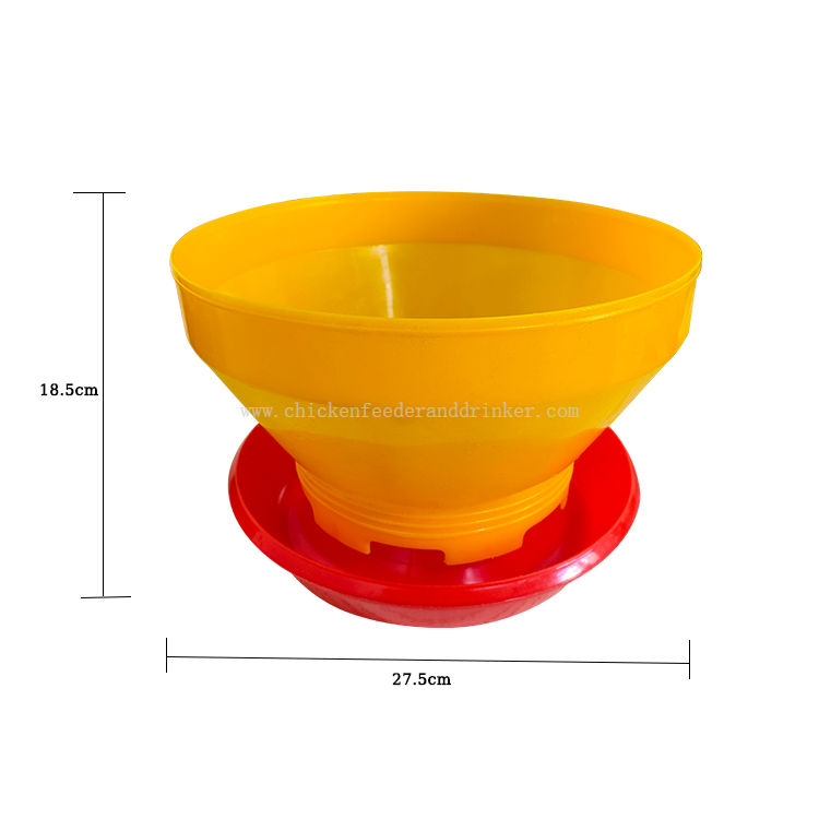 Alimentador automático Turbo para pollitos, comederos para pollos de 6kg, cubo de alimentación de plástico para aves de corral, LM-109 para gallinero
