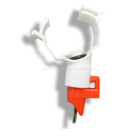 Bebedero automático con tetina para pato para aves de corral, equipo de cría de animales, bebedero con tetina de agua con Clips, bebedero con tetina para pato
