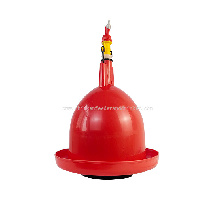 Sistema de riego para aves de corral, bebedero de campana para pollitos, bebedero de riego para pollos de fácil llenado, alimentador de agua automático para pollos LM-137