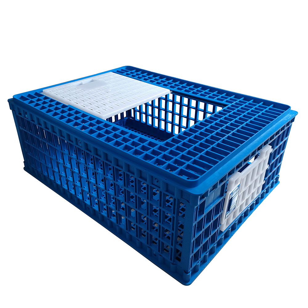 Jaula de transporte para pollos, cajas de transporte para granjas avícolas, jaula de transporte de plástico para pollos de engorde, caja de transferencia para pollos adultos, LM-96