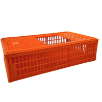Jaula de transporte para pollos vivos, caja de volumen de aves de corral, caja de transporte plegable de plástico para pato, pollo, Paloma, LM-89