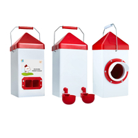 Alimentador de aves de corral de alta calidad, barril de plástico, cubo, dispositivos de alimentación y bebida automáticos para granja, bricolaje, LM-101-105