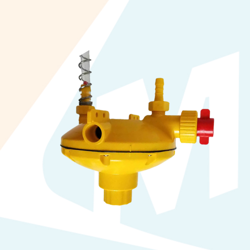Regulador de presión lubricante con kit final para sistema de bebedero para pollos LML-23