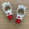 Comederos y bebederos automáticos para aves de corral, bebederos para tetina con soporte para granja de pollos, LM-44 para beber de tubo redondo de 25mm