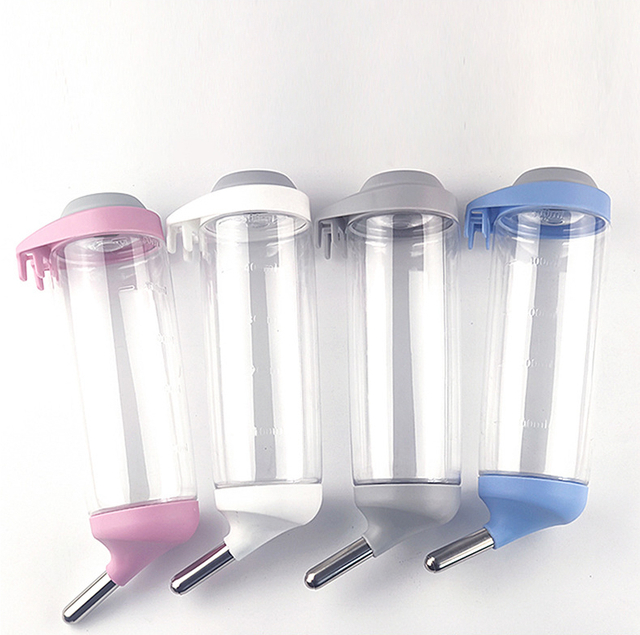 Bebedero automático para conejos, suministros para mascotas, botella de agua para cachorros, gatos, roedores, bebedero colgante portátil, dispensador de botellas, LMR-23