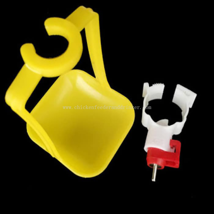 Taza de agua lubricante con dos brazos, taza de goteo de agua para aves de corral, tubería cuadrada, línea de agua lubricante, equipo de cría de aves de corral, LM-63
