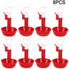 Taza de goteo de pezón de plástico redonda, taza colgante automática para agua potable, taza de agua para pollo, taza de goteo para aves de corral, LM-64