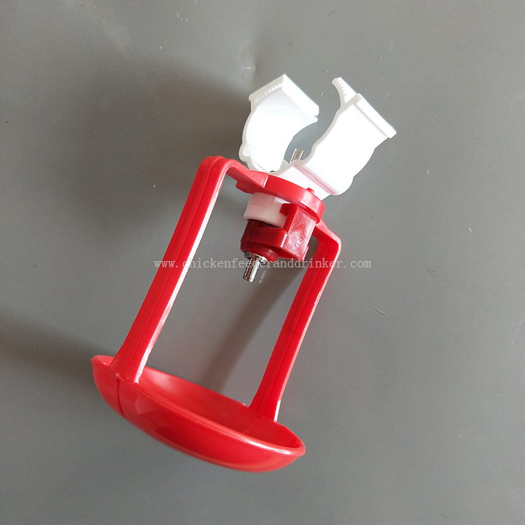 Vasos lubricantes de dos brazos con bebederos de tetina, línea de bebida para aves de corral y sistema de línea de alimentación LM-62