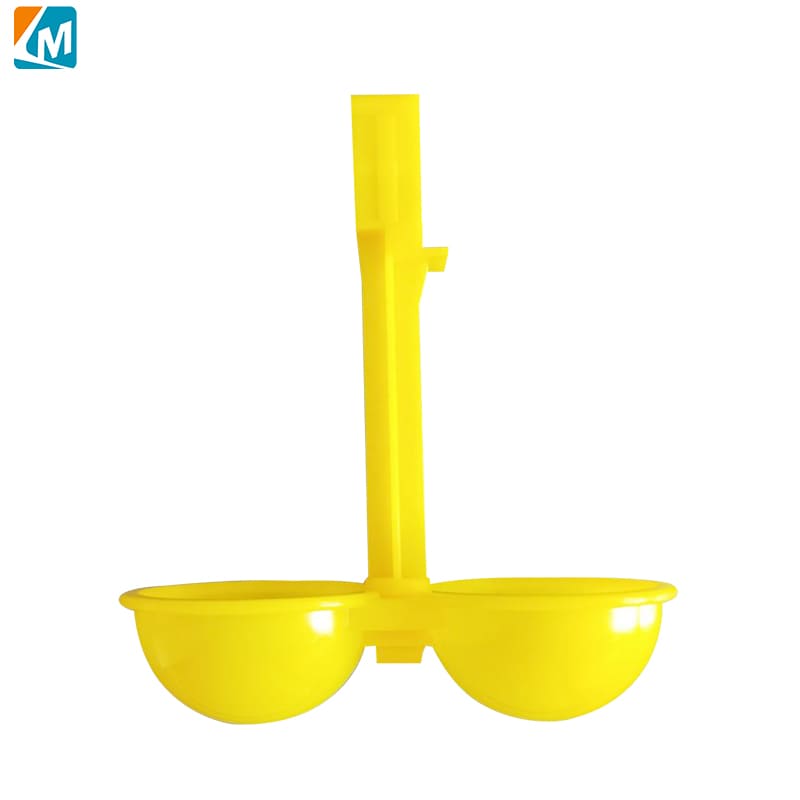 Bebedero de tetina para pollo con taza de goteo doble, taza de goteo de agua colgante para gallinas de capa de pollo, LM-57