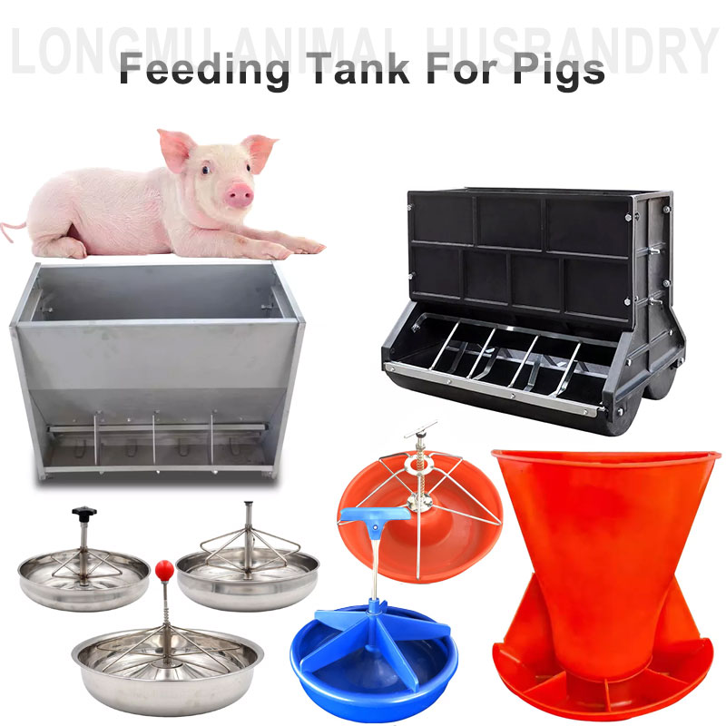 Sistema plástico del alimentador de la granja del cerdo del canal de alimentación de los lechones del alimentador automático de los lechones del lado doble
