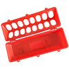  Comederos automáticos para aves de corral, color rojo, para palomas, caja de alimentación para pájaros, LMB-02