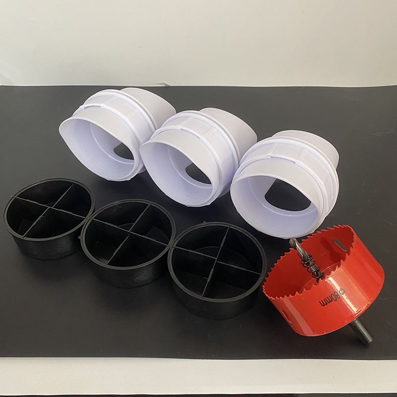 Kits de comedero automático para aves de corral con tapa, sierra perforadora y tapas, alimentador de pollos a prueba de lluvia, adecuado para cualquier contenedor, cubo, LM-115 