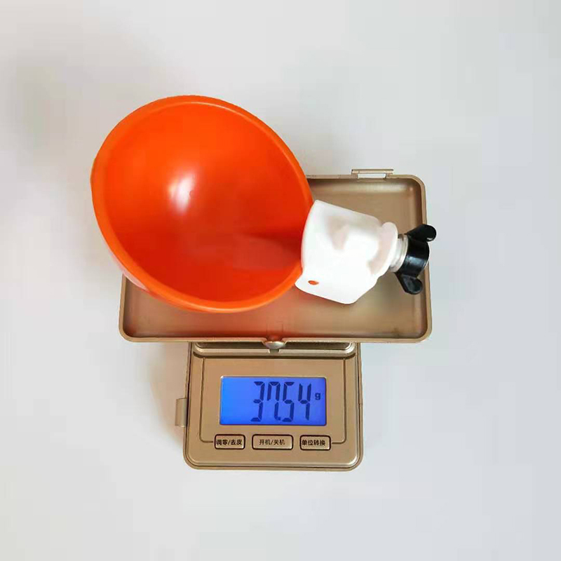 Gran oferta de fábrica, equipo de granja de pollos, tazón de agua para pollos, bebedero para aves de corral naranja/azul, taza para Paloma, pájaro, pollo, codorniz, LM-37