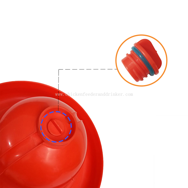 Nuevo diseño, duradero, ahorro de espacio, bebedero automático para aves de corral Plasson Bell para pollos LM-69