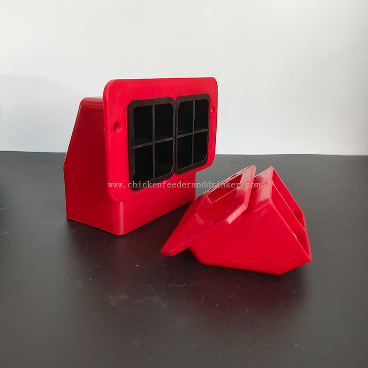 Kits de comedero de pollo de PVC, puertos de alimentación dobles para pollitos/equipo de gallinero de codorniz LM-104