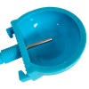 Bebederos automáticos de tetina para conejos con vaso, bebedero de tetina para conejos de plástico, para granjas de animales