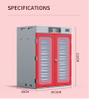 Máquina de incubación 400-10000 Incubadora de huevos Incubadora roja china solar 