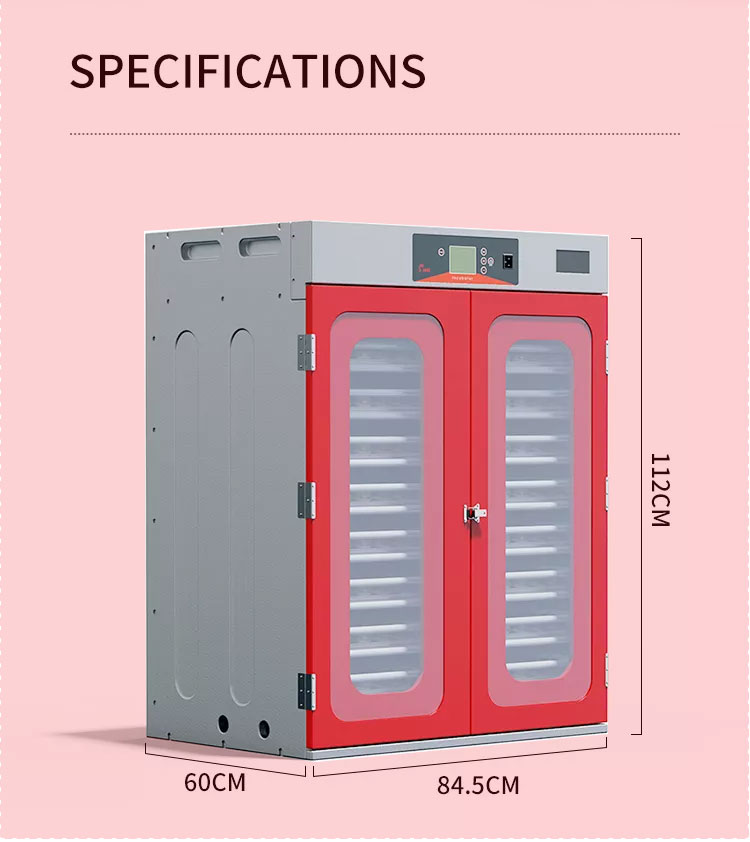 Máquina de incubación 400-10000 Incubadora de huevos Incubadora roja china solar 