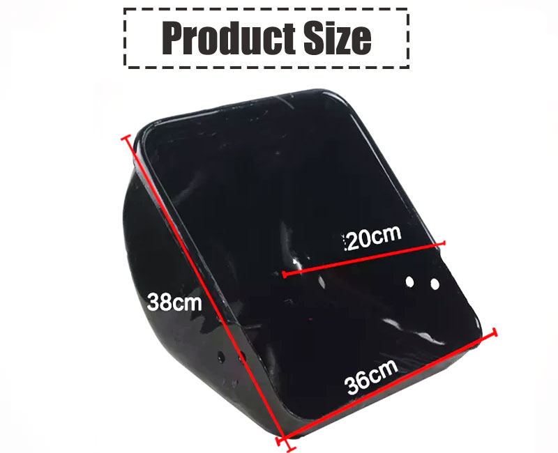 tamaño del comedero para cerdos