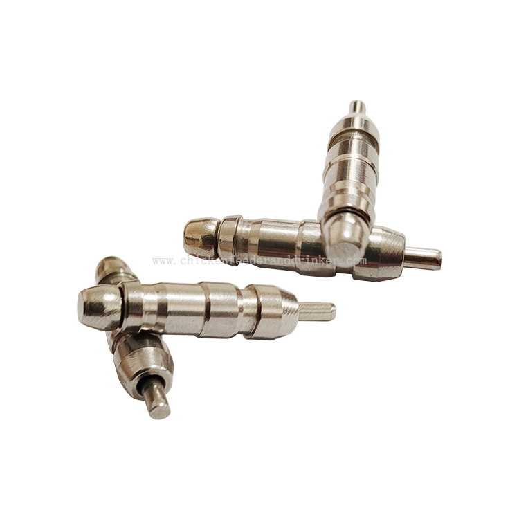 Bebederos para aves de corral, bebedero para pollos de acero inoxidable, bebedero con tetina para conejos, equipos de línea de bebida para aves de corral, LM-05