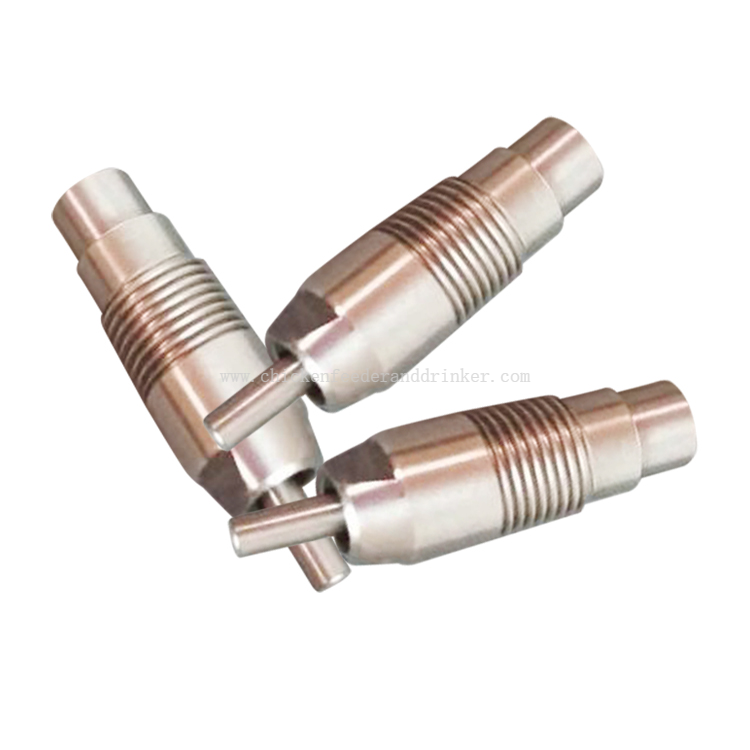 Bebederos de tetina para parrilla de acero inoxidable para aves de corral, pollos, conejos, línea de sistema de bebida LM-06