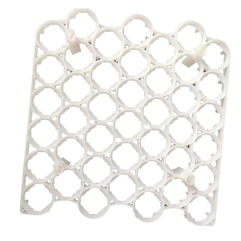 Bandejas de plástico para huevos, paleta de huevos apilable, bandeja de incubación de 42 huevos irregulares, equipo para aves de corral LM-87