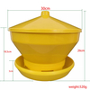 Alimentador automático Turbo para pollitos, comederos para pollos de 6kg, cubo de alimentación de plástico para aves de corral, LM-109 para gallinero