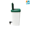 Bebedero de agua de plástico para conejos con tetinas, 1L, bebedero para roedores, botella, equipo para cría de aves de corral, caja LMR-10