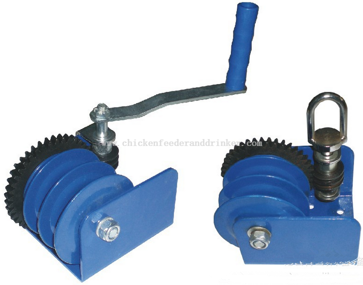 Sistema de cabrestante de alimentación para granja avícola, cabrestante Manual para cabrestante manual del elevador, línea de bebedero automático LML-25